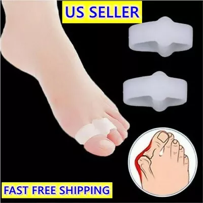 2)pcs Silicone Gel Bunion Spacer Corrector For Overlapping Toe Callus Pad SOFT • $5.99