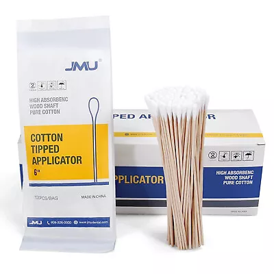 500Pcs Cotton Swab Tipped Applicator Wooden Handle Sticks 6  Q-Tips Medical Use • $21.57