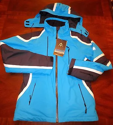 Volkl USA Team Speed Diva Blue Waterproof Ski Snowbord Jacket US 8 Womens Rare • $169.95