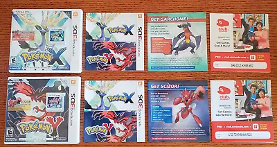 $249.99 • Buy Pokemon X & Y Limited Exclusive Variants W/ Garchomp & Scizor Cover Nintendo 3DS