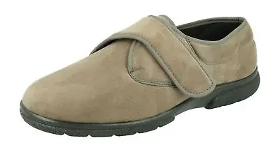 DB Shoes Men's 2V Fit Touch Strap Traditional Shoes In Taupe Sizes 6 To 12 • £69.95