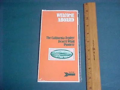 $15 • Buy Vintage Amtrak California Zephyr Sealed Rr Train Railroad Route Guide Brochures