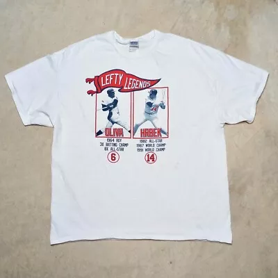 Minnesota Twins Lefty Legends Tony Oliva & Kent Hrbek MLB T-shirt - Size 2XL • $12.95