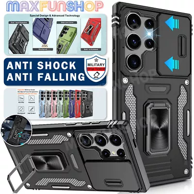 For Samsung S24 S23 S22 S21 FE Ultra Plus A54 Case Armor Shockproof Ring Cover • $9.99