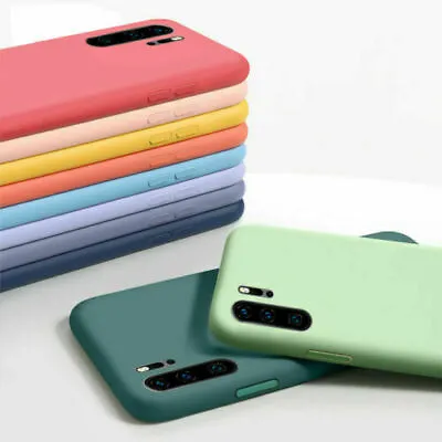 Liquid Silicone ShockProof Case Cover For Huawei P50 P40 P30 Pro P20Lite P Smart • £3.37