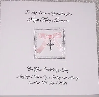 £2.49 • Buy Personalised Boy/Girl Communion Confirmation Baptism Or Christening Card & Charm