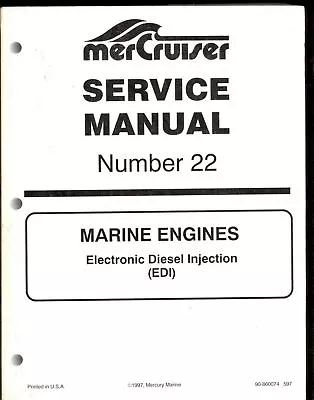 Mercruiser Electronic Diesel Engine Service Manual  22 • $29.99