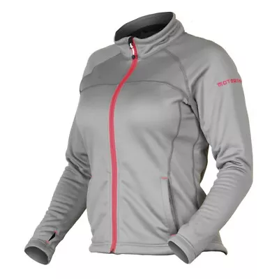 Motorfist Powder Gray With Pink Midlayer Fleece Jacket Women's Sizes SM - XL • $45.99