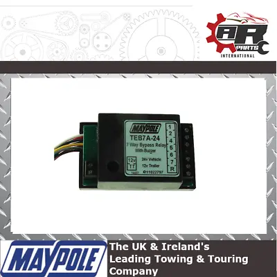 Maypole TEB7A24 Towing 7 Way Bypass Relay - Converter 24v To 12v 15A - MP3879B • £31.95