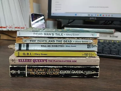 Lot Of 6 Ellery Queen Mystery Paperbacks - Detective Crime - Signet 1950-1970s • $11.99