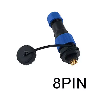 £3.99 • Buy SP16 IP68 Waterproof 2,3,4,5,6,7, 9 Pin Plug And Panel Socket Connector Aviation