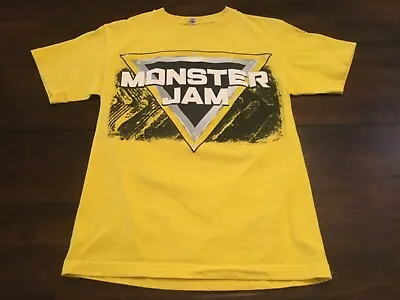 Monster Jam Double-sided Graphic T-shirt ( Mens Small) Yellow Preowned  • $7.99