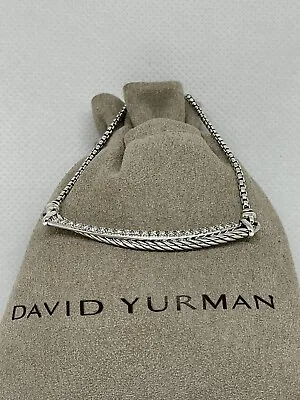 David Yurman Crossover  Bar Necklace With Diamonds. • $285