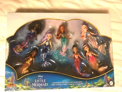Disney The Little Mermaid Ariel And Sisters Small Doll Set With 7 Mermaid Dolls • $35.99