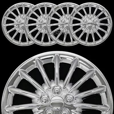 $84.99 • Buy 17  Chrome Set Of 4 Wheel Covers Full Rim Hub Caps Fit R17 Tire & Steel Wheels
