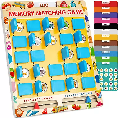 Matching Memory Game For Kids Age 3 4 5 6 7 8 Year Old Travel Toy For Boys Girl • $24.88