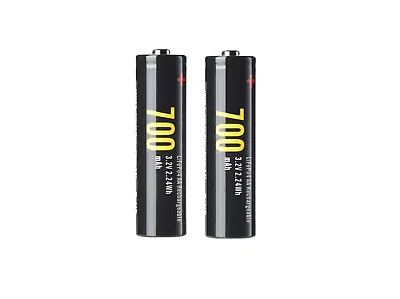 2x 14500 700mAh 3.2V Battery Lithium LiFePo4 Rechargeable Solar Light Batteries • £7.69