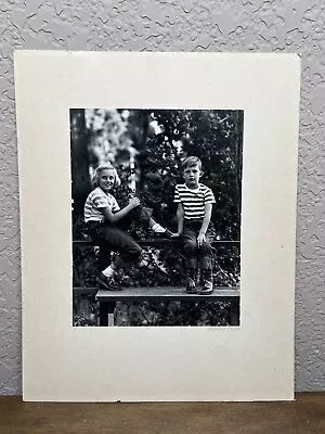 RARE Original Morley Baer Signed Photograph 1940’s Children In Carmel By The Sea • $1500