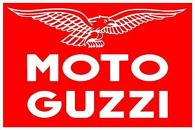 #2619 (1) 3.75  Moto Guzzi V9 V7 Racer Scrambler Decal Sticker LAMINATED • $4.39