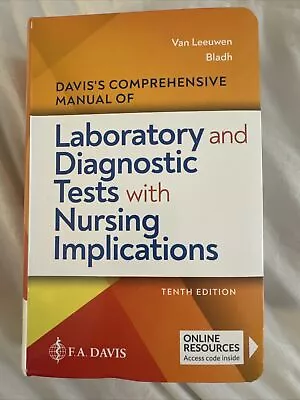 Laboratory And Diagnostic Tests With Nursing Implications Tenth Edition • $40