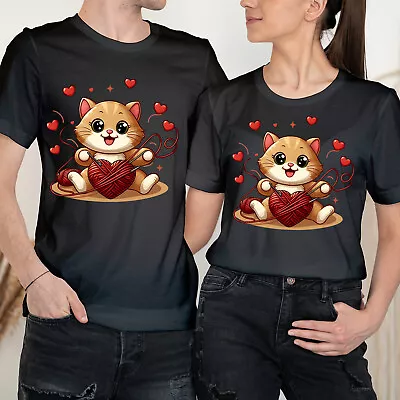 Cartoon Delights Happy Valentine's Day Love Goals Couple Matching T-Shirts #VD • £9.99