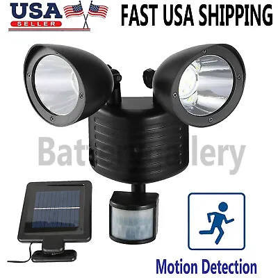 22 LED Dual Security Detector Solar Spot Light Motion Sensor Outdoor Floodlight • $17.99