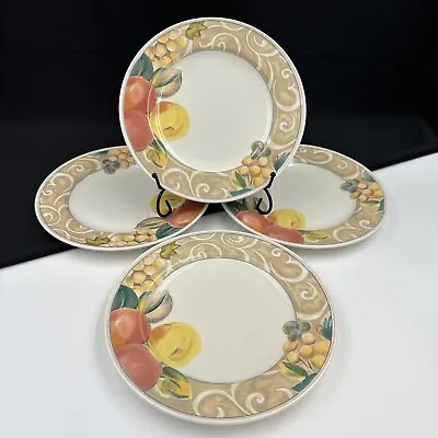 Mikasa Heritage ORCHARD ODYSSEY CAB04 Set Of (4)  8 1/4” Salad Plates • $17.95