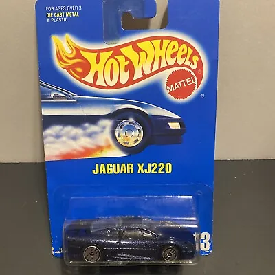 £8.64 • Buy 1991 Hot Wheels Mattel Jaguar XJ220 Dark  Blue Collector No 203 3026 Blue Card