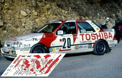 Decals Ford Sierra Cosworth Rallye Montecarlo 1991 1.43 1.32 1.24 Slot Decals • £16.08