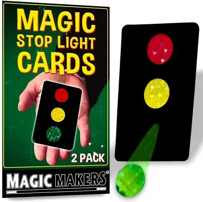 Stop Light Cards Magic Pocket Trick Close-Up Illusion By Magic Makers NEW! • $6.88