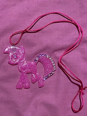 Kawaii My Little Pony Pinkie Pie Figure Pendant Necklace Gift Cute Charm Chain • £11