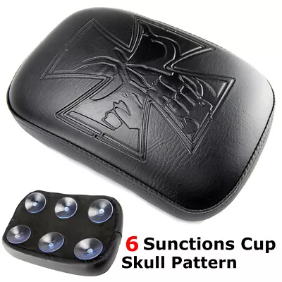 Motorcycle Fender Passenger Pillion Pad Seat 6 Suction Cup For Harley Dyna Honda • $16.87