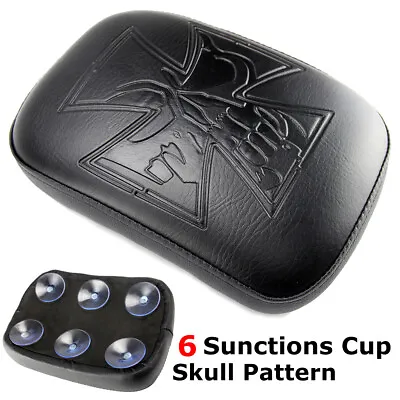 Motorcycle Suction Cup Pillion Passenger Pad Seat For Harley Chopper Custom Dyna • $16.87