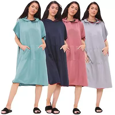 £22.99 • Buy Unisex Beach Changing Bath Robe Hooded Quick Dry Poncho Bathrobe Adult