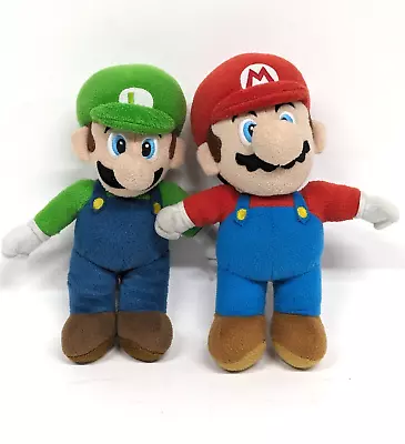 Nintendo Super Mario Bros 2012 Mario & Luigi 10  Plush Stuffed Animal Toy Set • $14.97