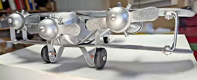 ~11.5 X  8.5 Vintage 30's Spirit Of St. Louis Metalcraft Toy BI-Plane Model Tin • $169.95