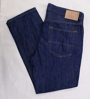 M & S Men's Relaxed Fit 5 Pocket Denim Jeans Trousers Sizes 30 To 44 Dark Indigo • £8.95
