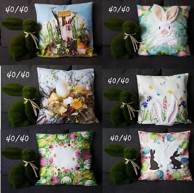 Easter Pillow Cover 15 X15  40x40 Cm Velvet Soft 3D • £10.99