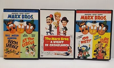 The Marx Brothers DVD Collection Lot Of 3 - Big Store Casablanca Room Service • $17.95