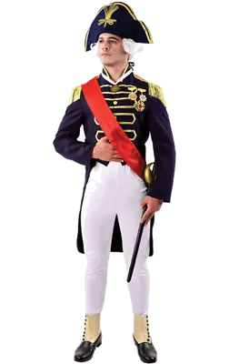 Orion Costumes Mens Admiral Lord Nelson Navy Sailor Uniform Fancy Dress Costume • £64.99