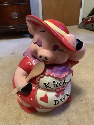 Kitchen Diva Pig: Cookie Jar By Mercuries China; Fabulous Flare! • $25