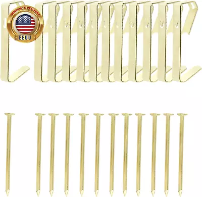 100PCS Picture Hooks 30Lb And 50Lb Picture Hanging Nails & Hooks Heavy Duty Wa • $5.52