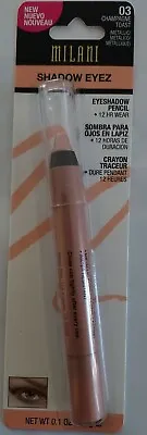 Milani Shadow Eyez Eyeshadow Pencil 12Hour Wear *03 CHAMPAGNE TOAST* (Pack Of 3) • $27.99