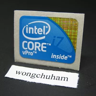 PC Notebook Sticker - Intel CORE I7 VPro Sticker 16mm X 21mm #202211232138 • $2.22