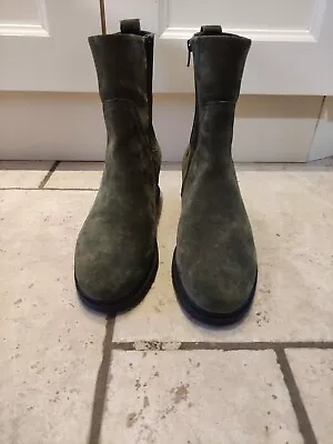 Green Gabor Ankle Boots Opti Fit G Fitting - Size 8 • £45.99