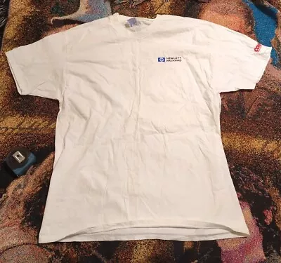 Vintage 90s HP Hewlett Packard Computers Comp USA Men's XL Tech Promo Tee • $19.88