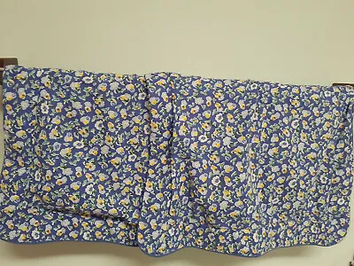 LAURA ASHLEY Vintage Emilie Rose Blue Pair Of Floral Standard Pillow Shams • $35.99