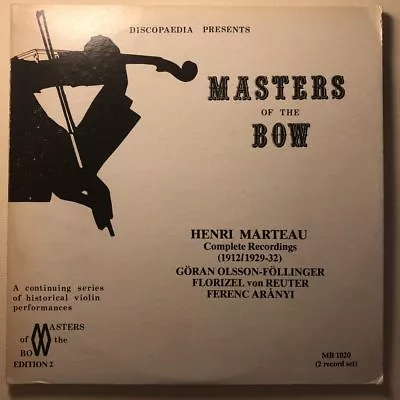 MB 1020 Master Of The Bow - Marteau / Olsson-Föllinger / Von Reuter / Arányi ... • $49.73