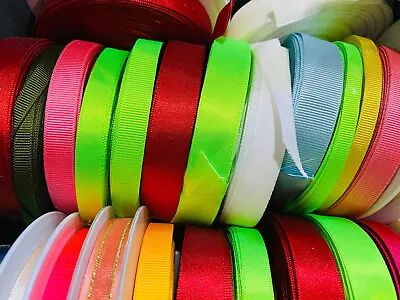 £2.99 • Buy CLEARANCE FACTORY SECONDS Berisfords 20 Metre Rolls Double Satin Or Grosgrain