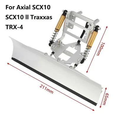 1/10 RC Alloy Snow Shovel Plow Blade For Axial SCX10 SCX10 Ll Traxxas TRX-4 • $73.27